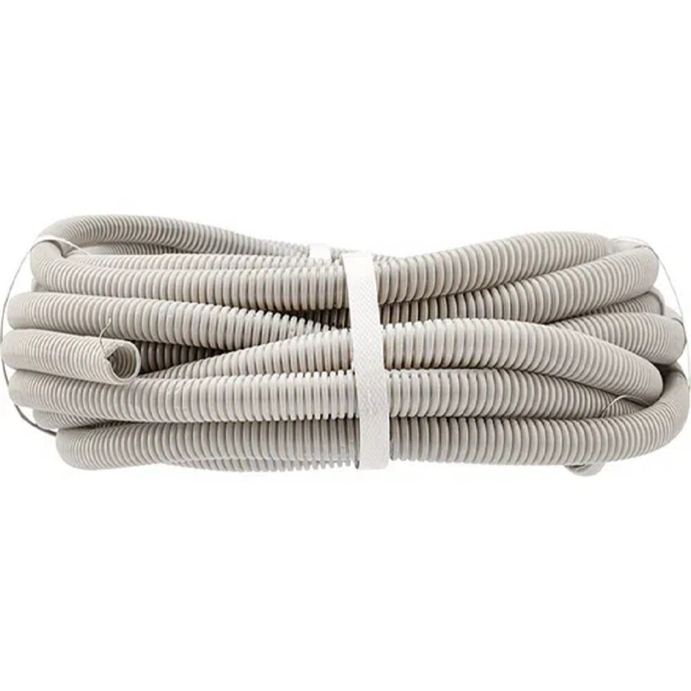 Гофротруба ПВХ серая d25 мм с зондом IP55 бухта 15 м для кабеля и электропроводки