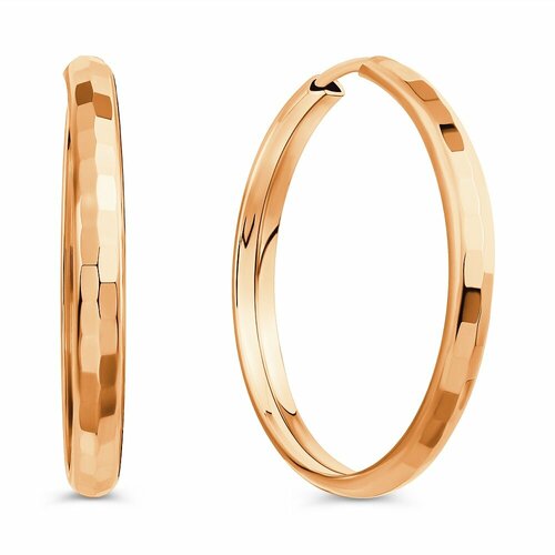 фото Серьги конго 585gold, красное золото, 585 проба, размер 25 мм, длина 25 см, , красный