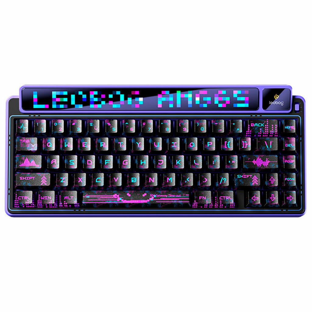 Клавиатура AULA -Leobog AMG65 Purple Leobog Light Feather Switch (7208) Английская раскладка фиолетовый