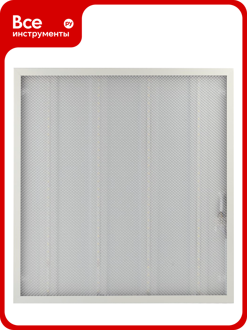 Светодиодный светильник ЭРА SPO-6-36-6K-P 595x595x19 36Вт 3060Лм 6500К IP40 призма Б0039056