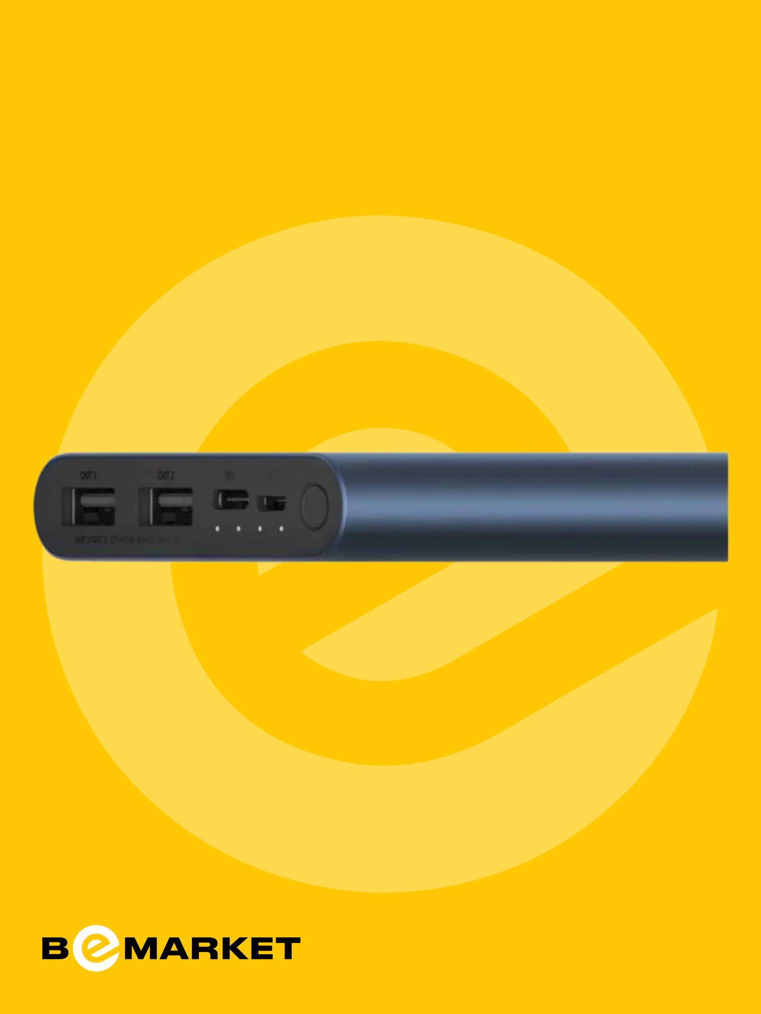 Портативный аккумулятор Xiaomi Mi 3 PLM13ZM, 10000 mAh, Blue (синий) — фото 1