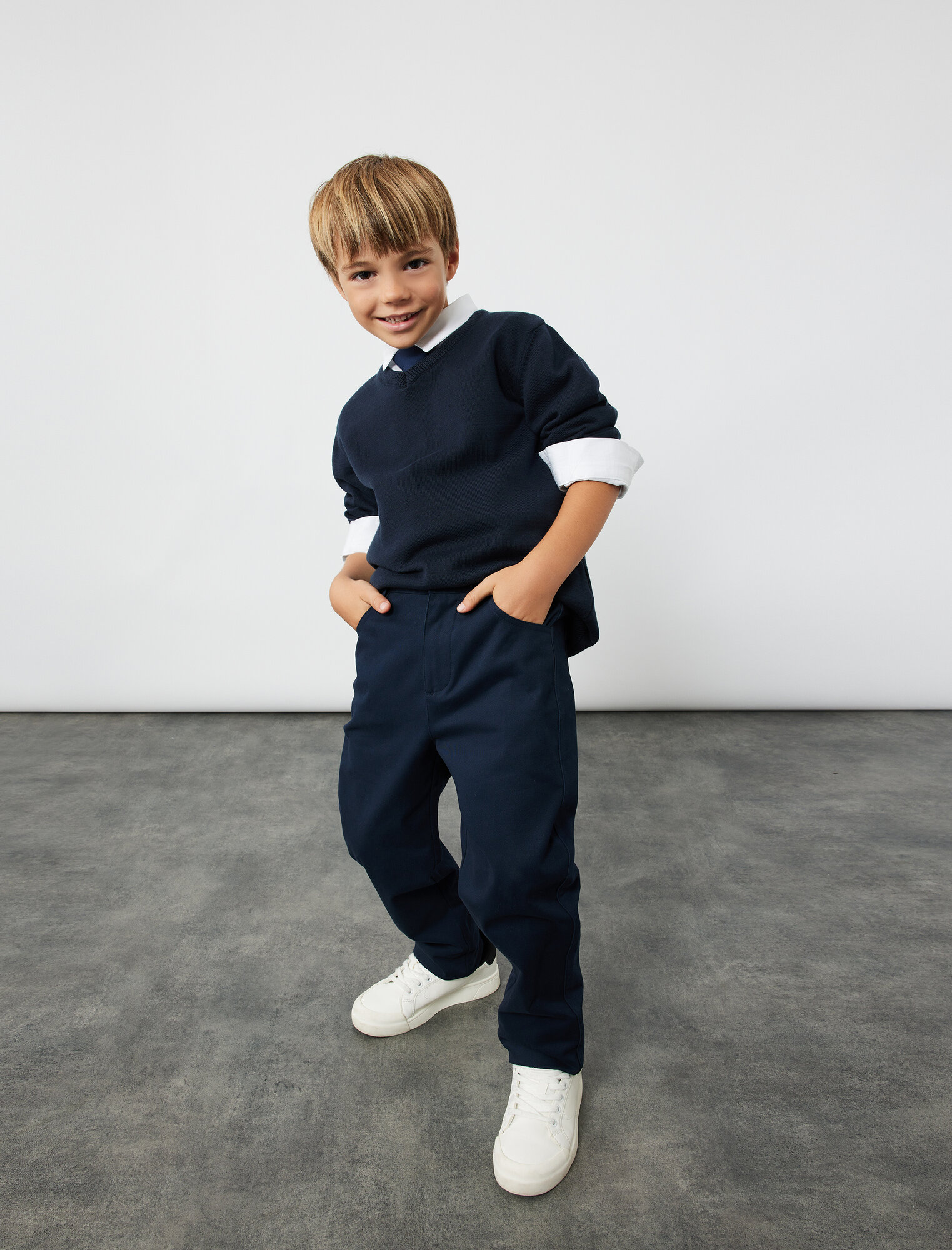 Брюки школьные KOTON размер 11-12 лет темно-синий