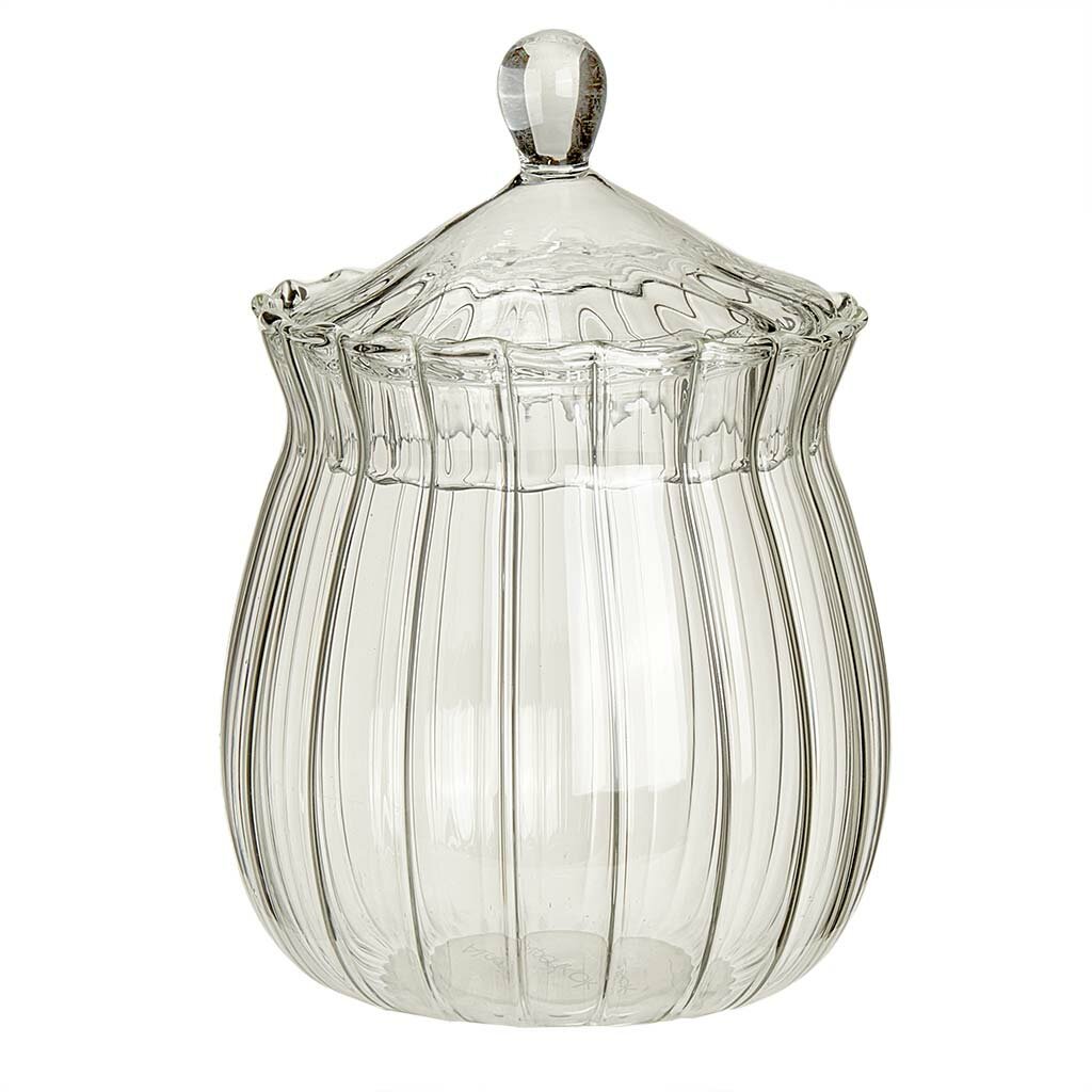 Сахарница из термостойкого стекла 400 мл с крышкой Alpenkok AK 9801