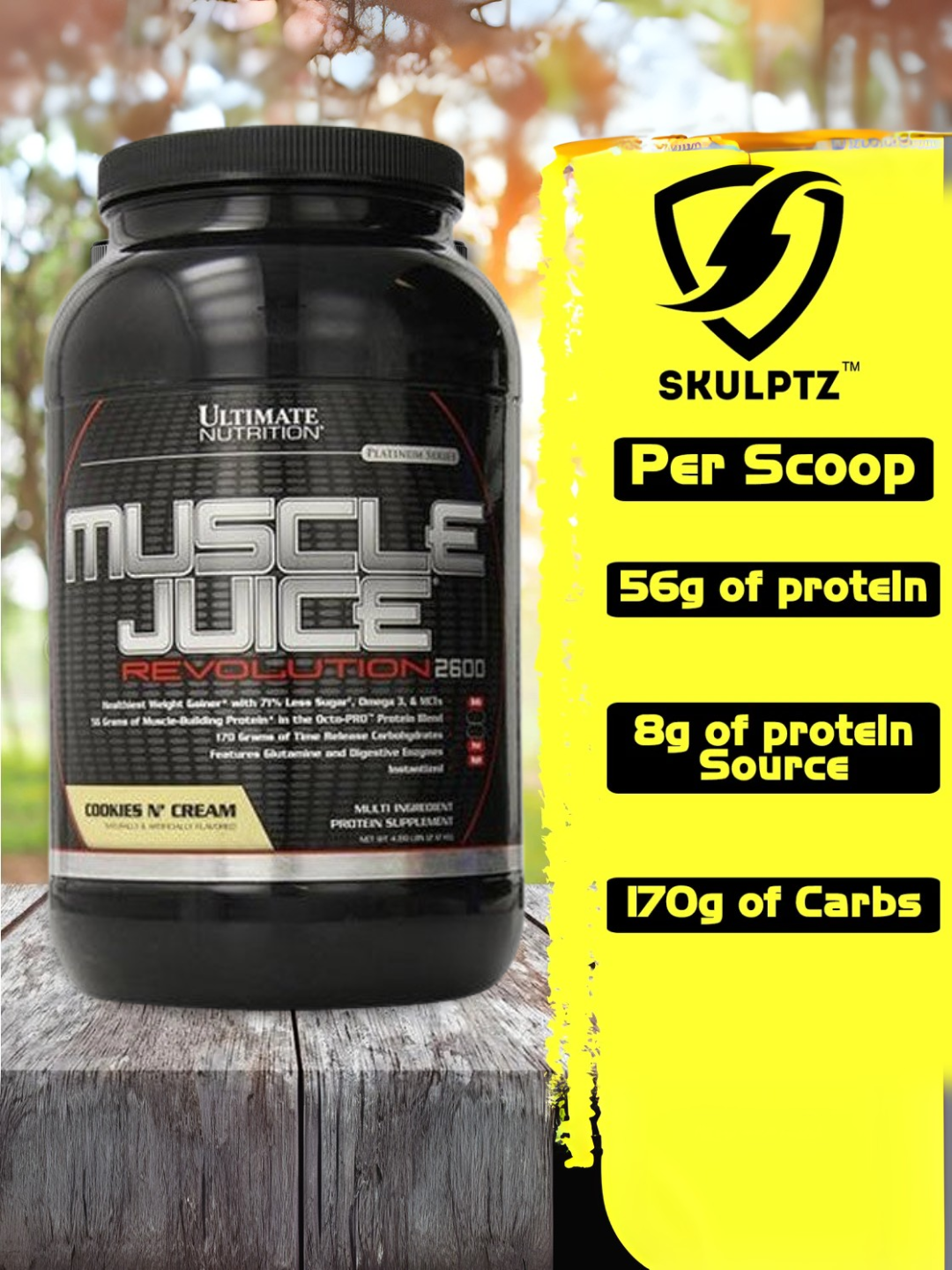 Ultimate Nutrition Muscle Juice revolution 2600 vanilla creme 8 serving 2.12kg