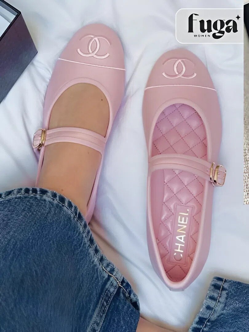 Туфли Chanel линейка, размер 37, розовый