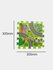 Двусторонний мозаичный коврик 90×90 см для ползания детей (модули 30×30 см)