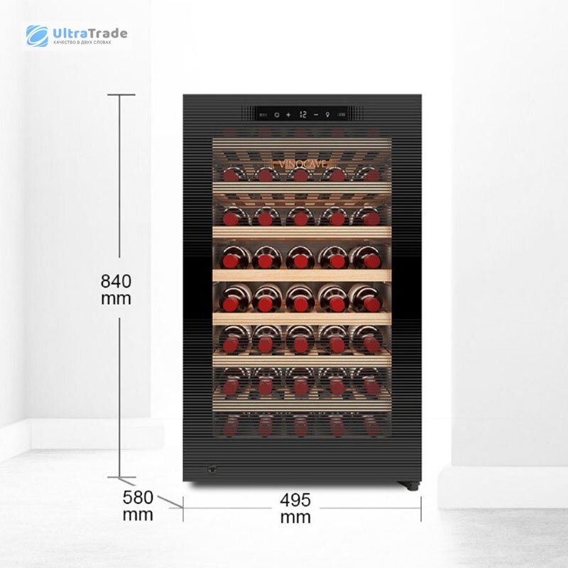 Картинки Винный шкаф с постоянной температурой и воздушным охлаждением Vinocave Wine Cabinet With Constant Temperature 52 bottles (CWC-120AJP)