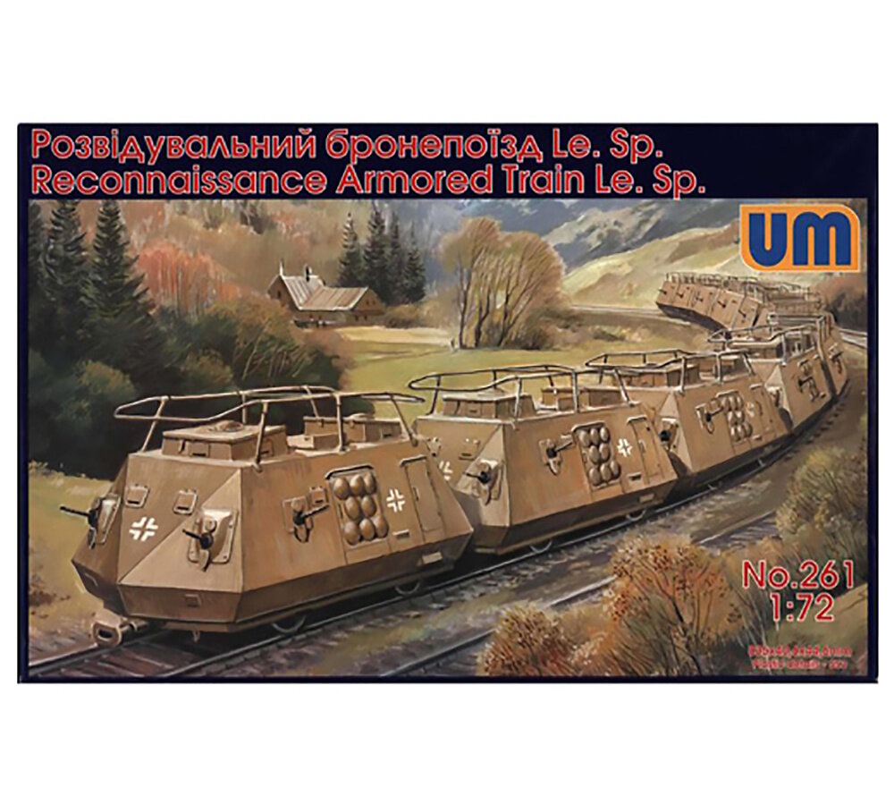 Сборная модель. Разведывательный бронепоезд Le.Sp 1:72 UM1-261