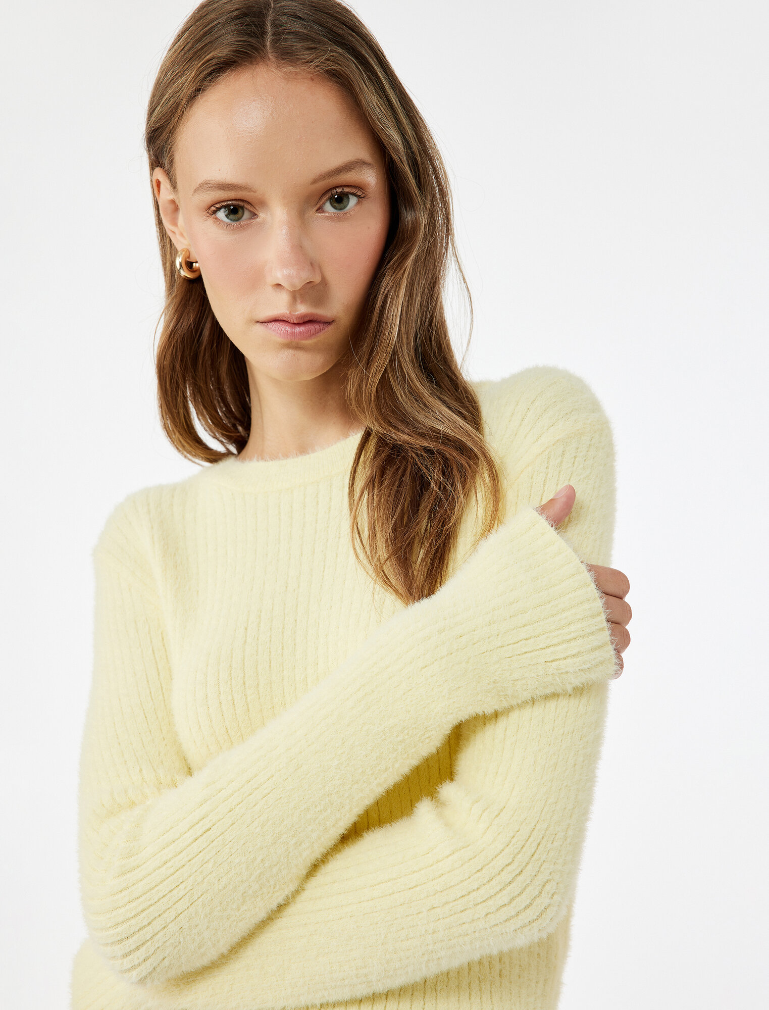 Свитер KOTON, размер L, , Желтый