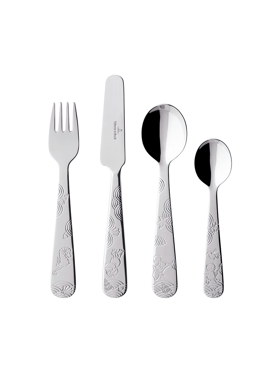 Картинки Набор детских столовых приборов из 4 предметов, Happy Bear, Villeroy & Boch, Нержавеющая сталь