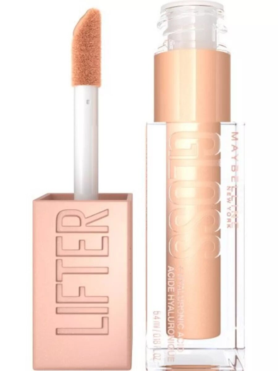 Maybelline New York Блекс для губ Lifter Gloss, , гиалуроновой кислотой, 5.4 мл. N 20-Sun — фото 1