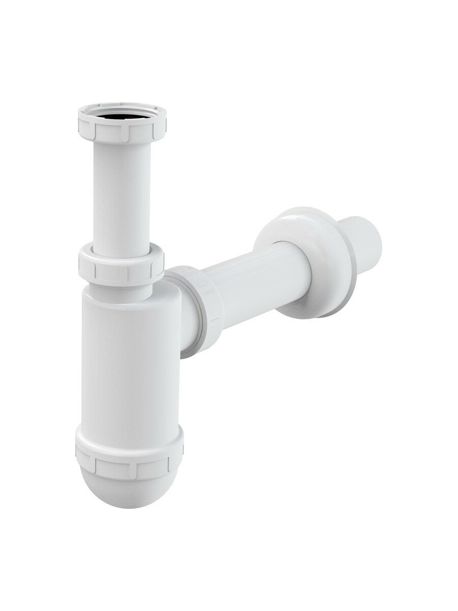 Сифон для умывальника Alcaplast A43 с накидной гайкой 1 1/4"/40
