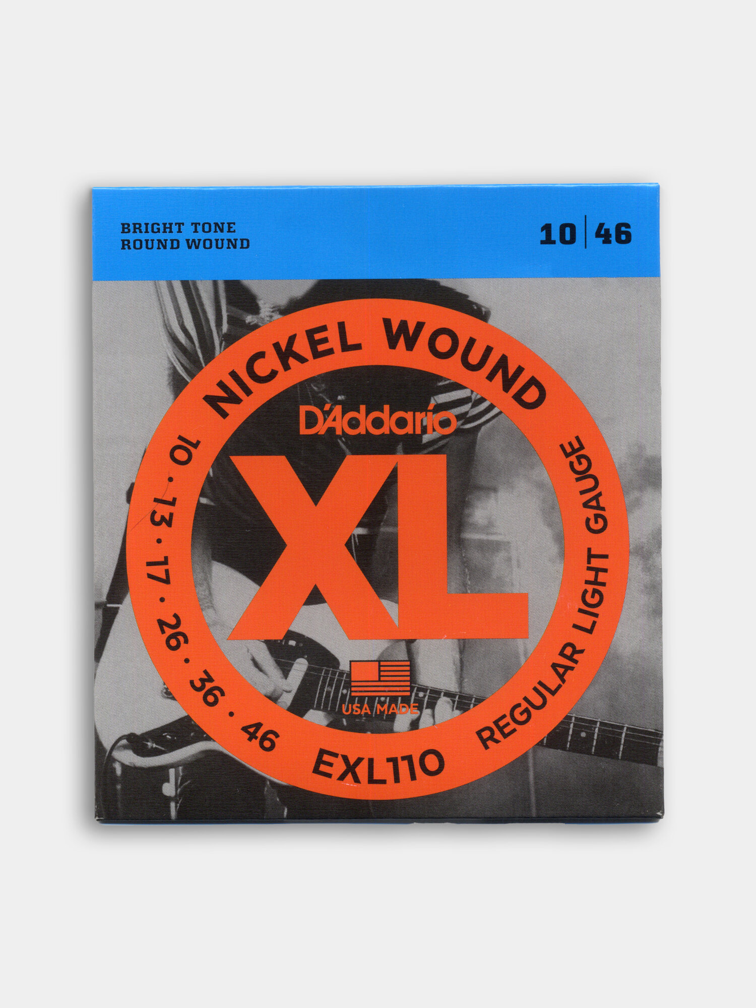 Струны D'addario для электрогитары EXL110 010-046 + 1 медиатр