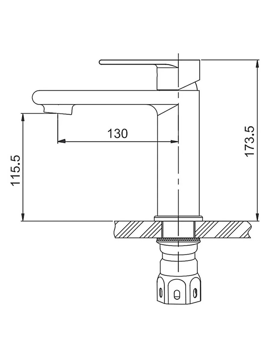 Смеситель для раковины GAPPO G1099-20 — фото 1