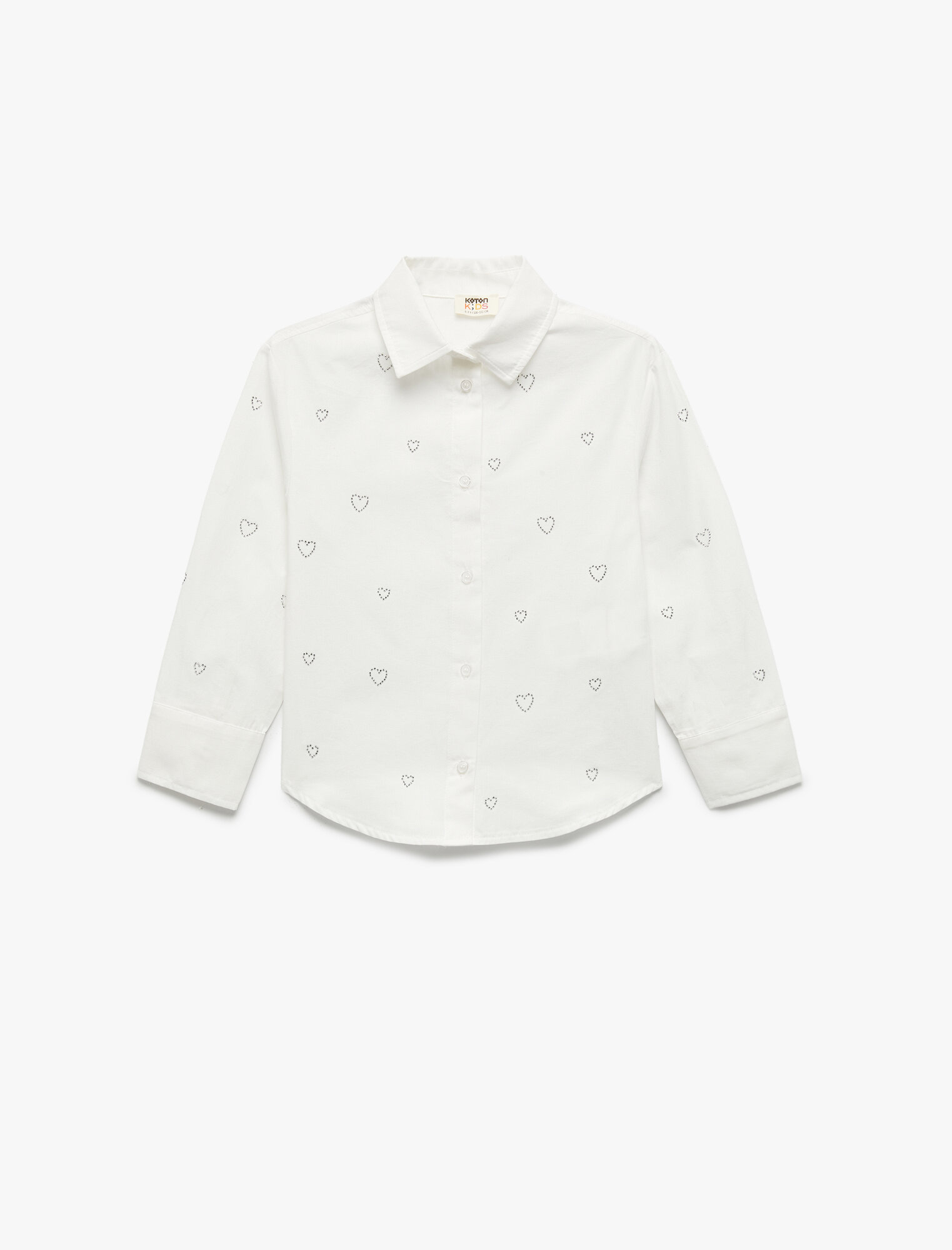 Рубашка KOTON, размер 11-12 лет, белый