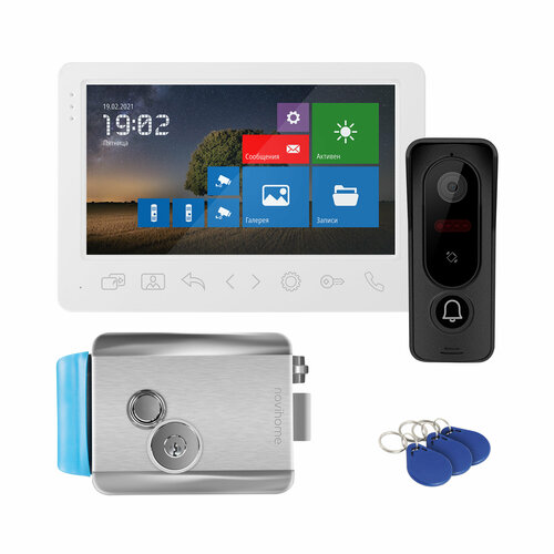 Комплект видеодомофона WHITE SURFACE 7 FHD KIT