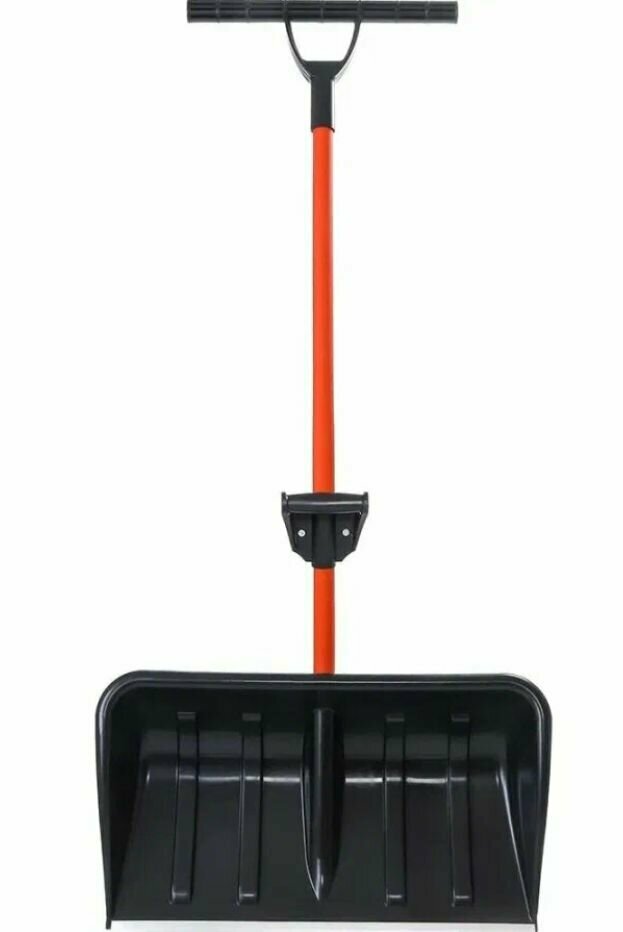 Лопата-скрепер цикл Стандарт Ратник 4212-01, пластик, 68х38см, черный, черенок металл, ручка силы