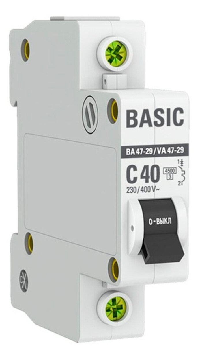 EKF ВА 47-29 выключатель автоматический 45кА С 40А 1П