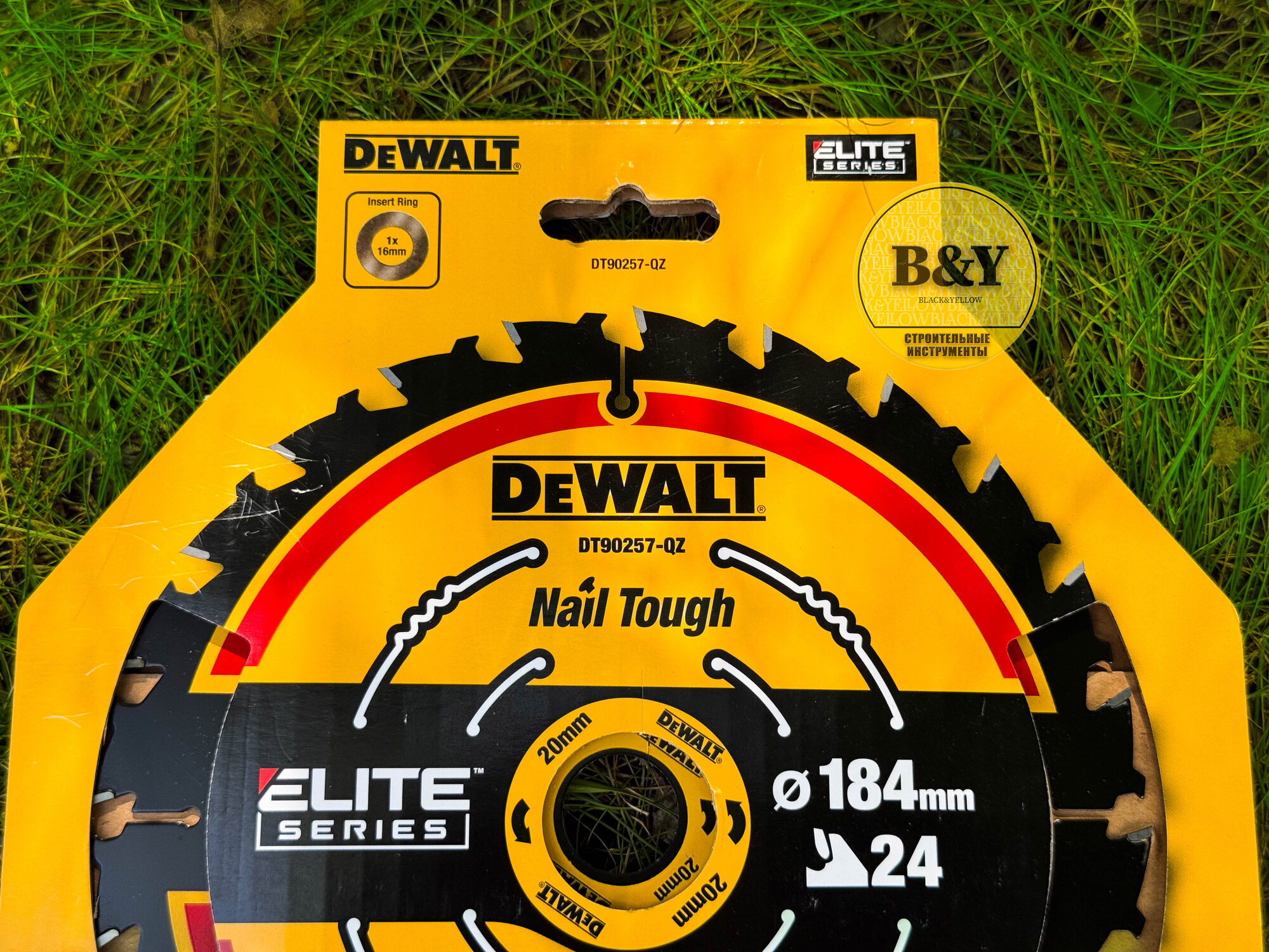 Пильный диск DeWALT DT90257, сталь, твердосплавный, 24 зуба, 184x1х20 мм — фото 1