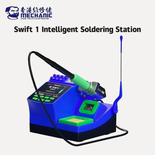 Изображение товара Интеллектуальная паяльная станция MECHANIC Swift 1 с цифровыми дисплеями для ремонта печатных плат и материнских плат