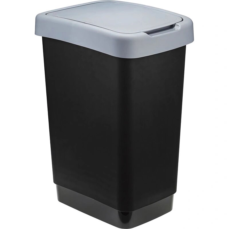 Ведро мусорное IDEA твин 25л серое