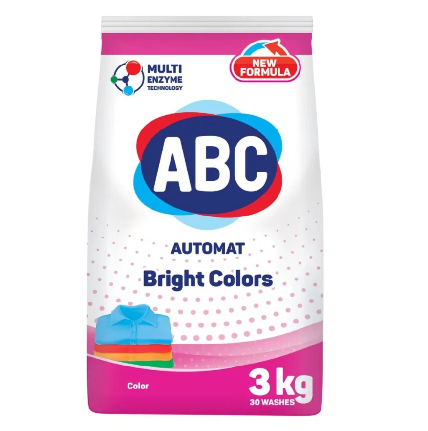 Стиральный порошок ABC Color автомат 3кг. для цветного белья