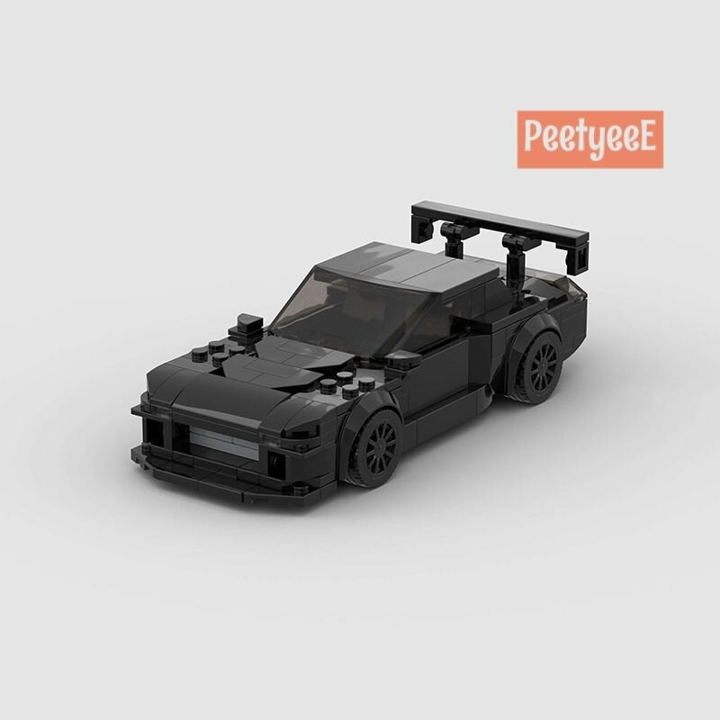 Строительный блок автомобиля Mazda RX-7 Moc собранная игрушка из мелких частиц