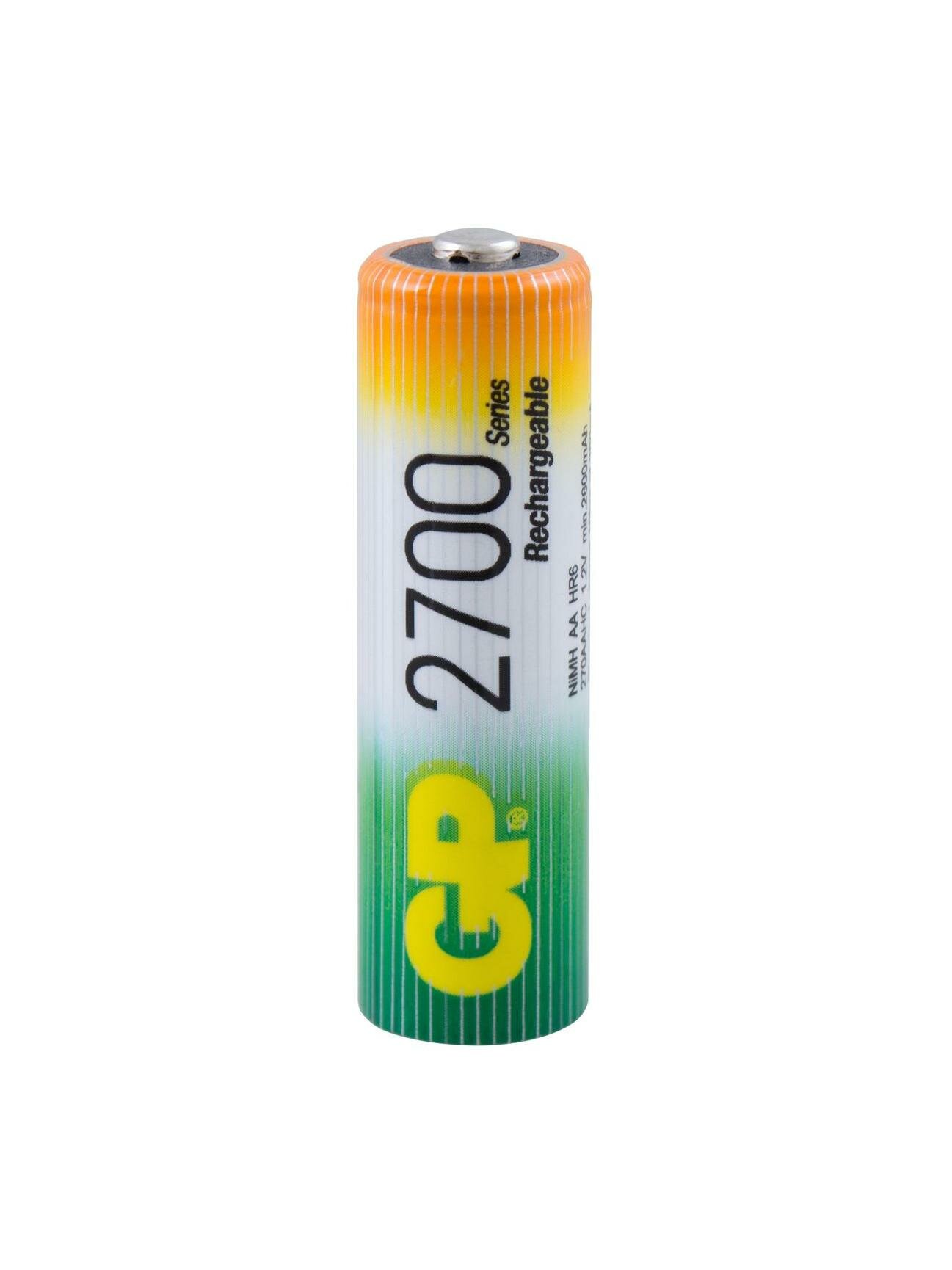 Зарядное устройство + аккумуляторы GP USB + 4 аккум. АA (HR6) 2700mAh (GP 270AAHC/CPB-2CR4) — фото 1