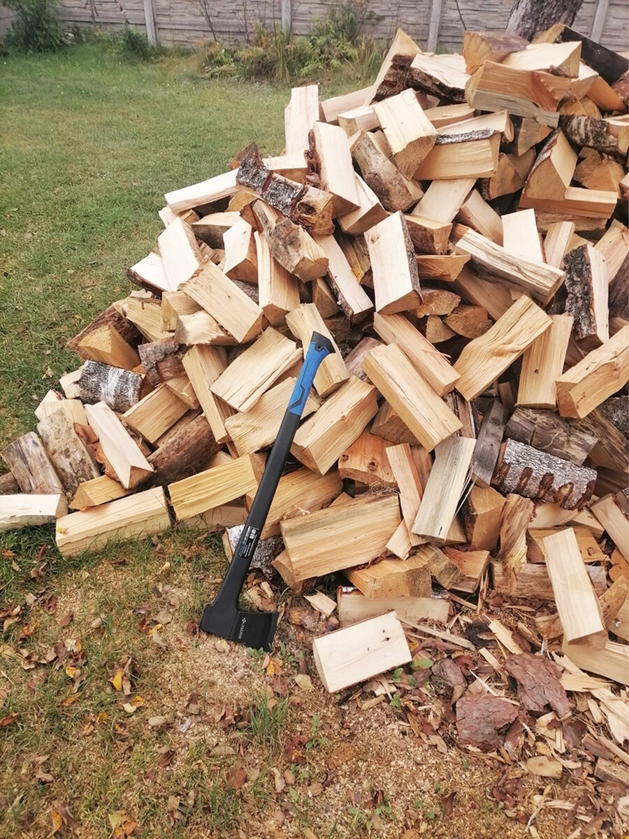 Топор-колун HAITEC HT-AXT2200N, стекловолоконная рукоятка, нескользящее покрытие, вес 2,2 кг — фото 1