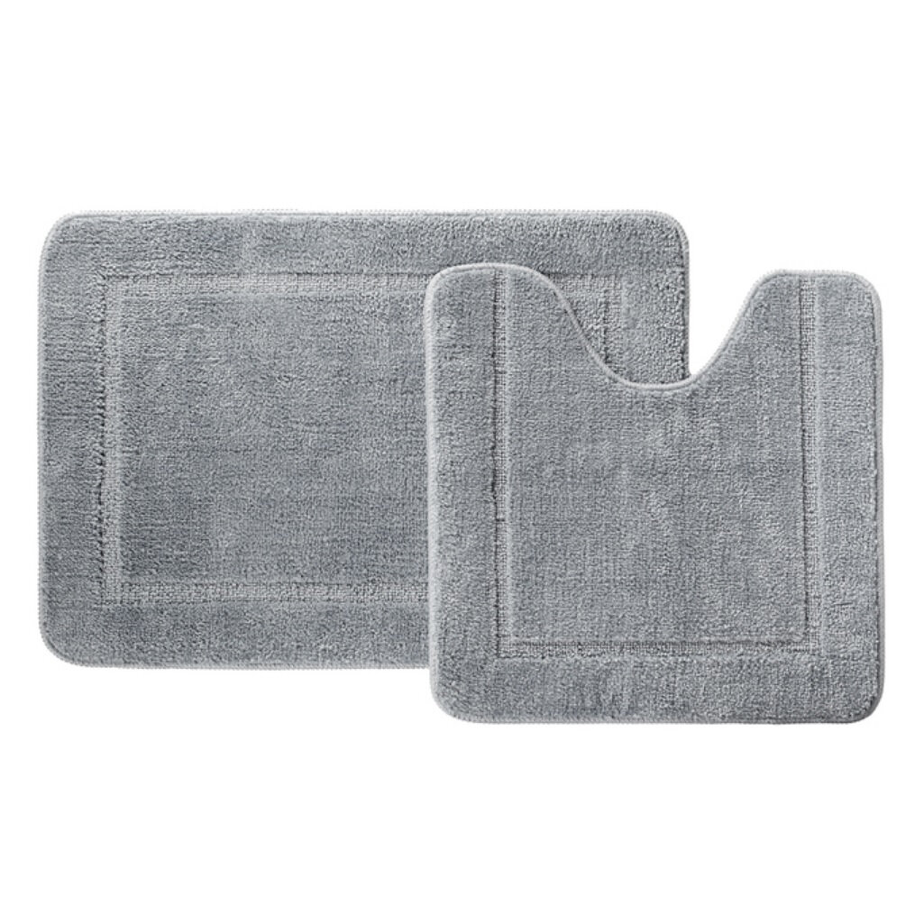 Набор ковриков для ванной Iddis PSET06MI13 микрофибра серый 650х450 мм 450х450 мм