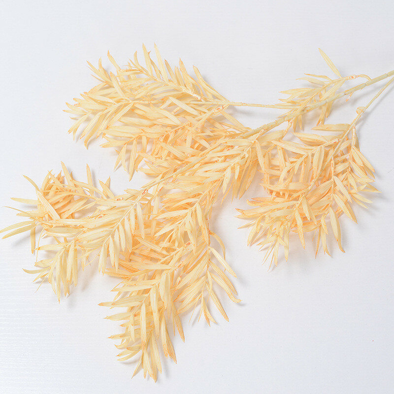 Wedding faux bamboo leaf with artistic casting for home decor and event styling