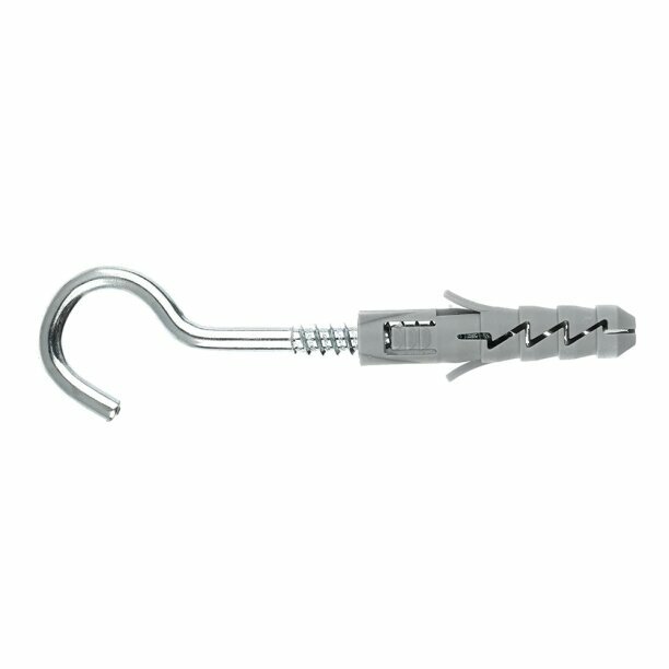 Дюбель распорный KOELNER FIX10S 10х50 мм с S-крюком 6х85 мм 4 шт