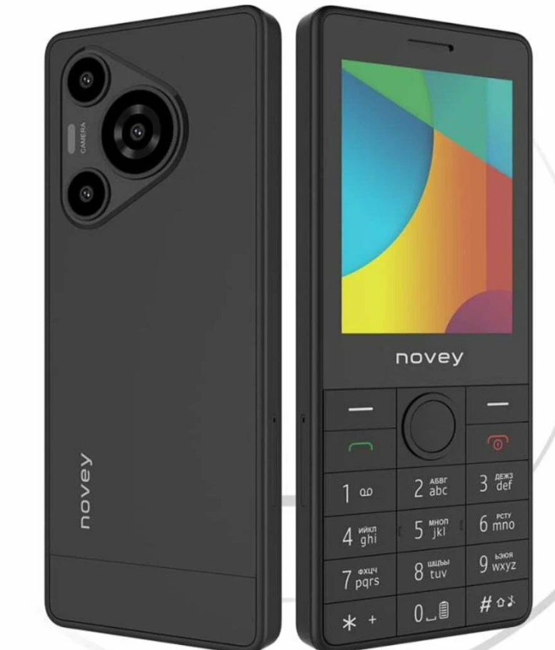 Кнопочный мобильный телефон Novey 500 камера 3mpx/3G/2Sim 1 год гарантии