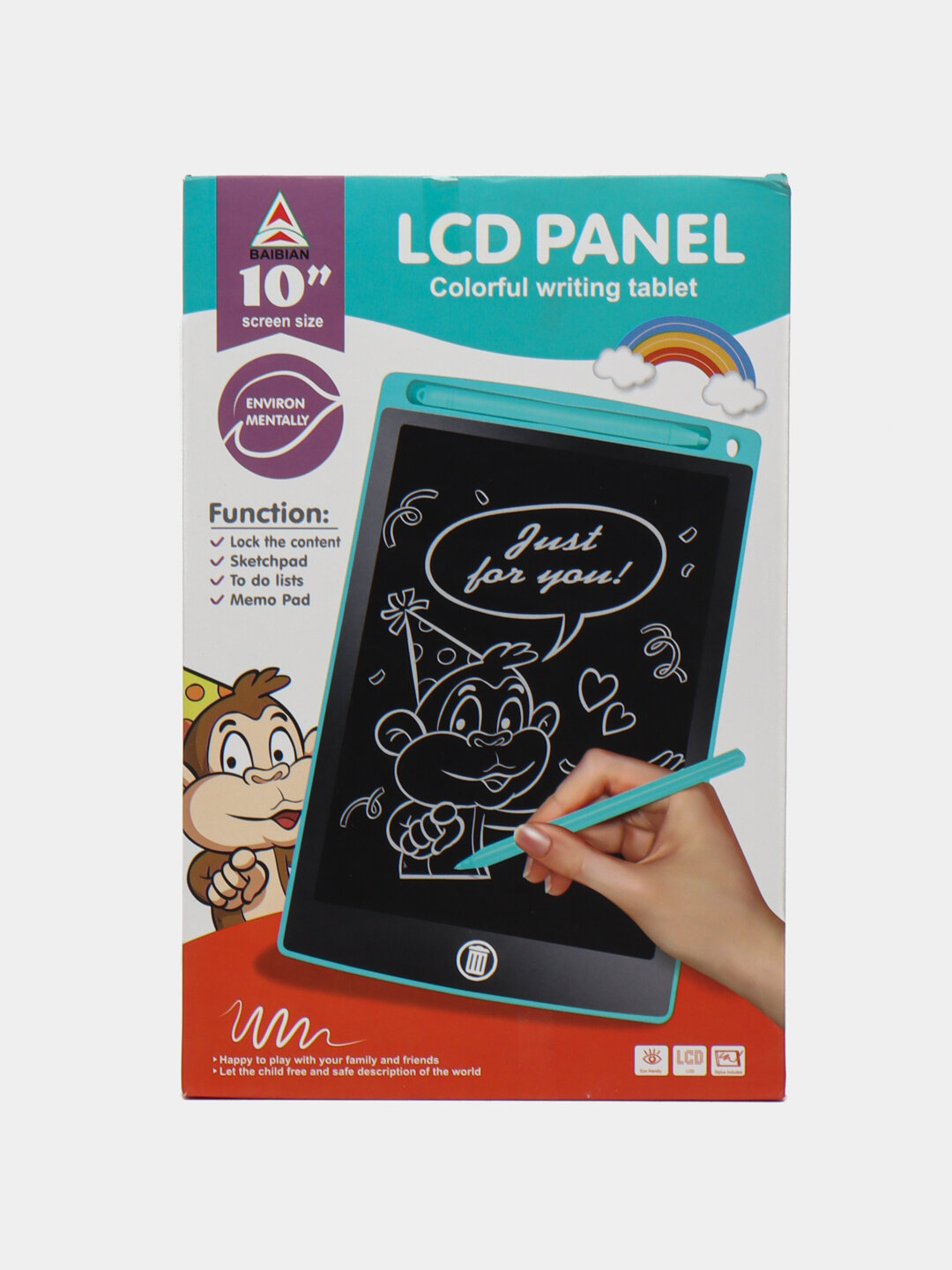 Планшет для рисования "Lcd Panel", LCD экран, диагональ 10 дюймов, черный — фото 1