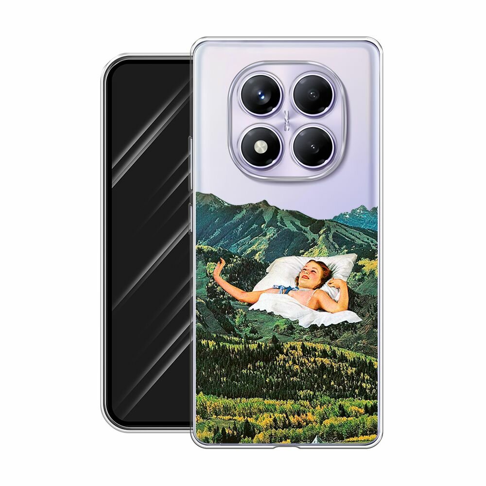 Чехол на Xiaomi Redmi Note 14 Pro 4G / Сяоми Редми Нот 14 Про 4G с принтом Good morning, my darling, прозрачный — фото 1