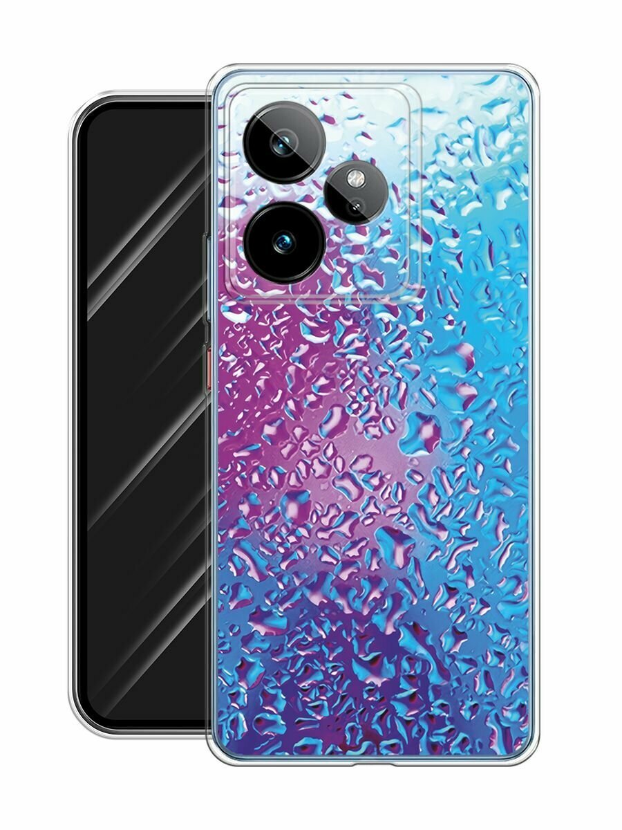 Чехол на Realme GT 7/GT 7T / Реалми GT 7/GT 7T с принтом "Капли на стекле" — фото 1