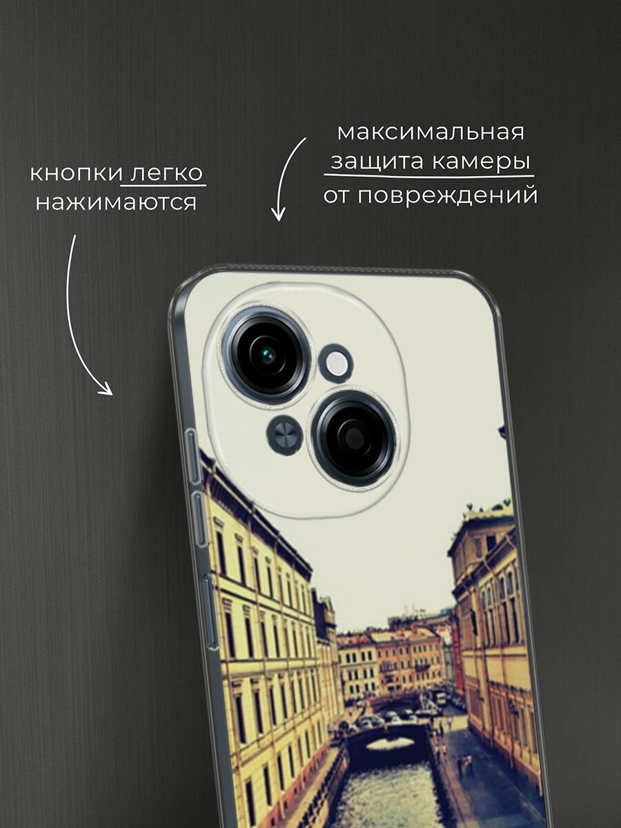 Чехол на Tecno Spark Go 1/Pop 9 / Текно Спарк Go 1/Поп 9 с принтом "Санкт-Петербург" — фото 1