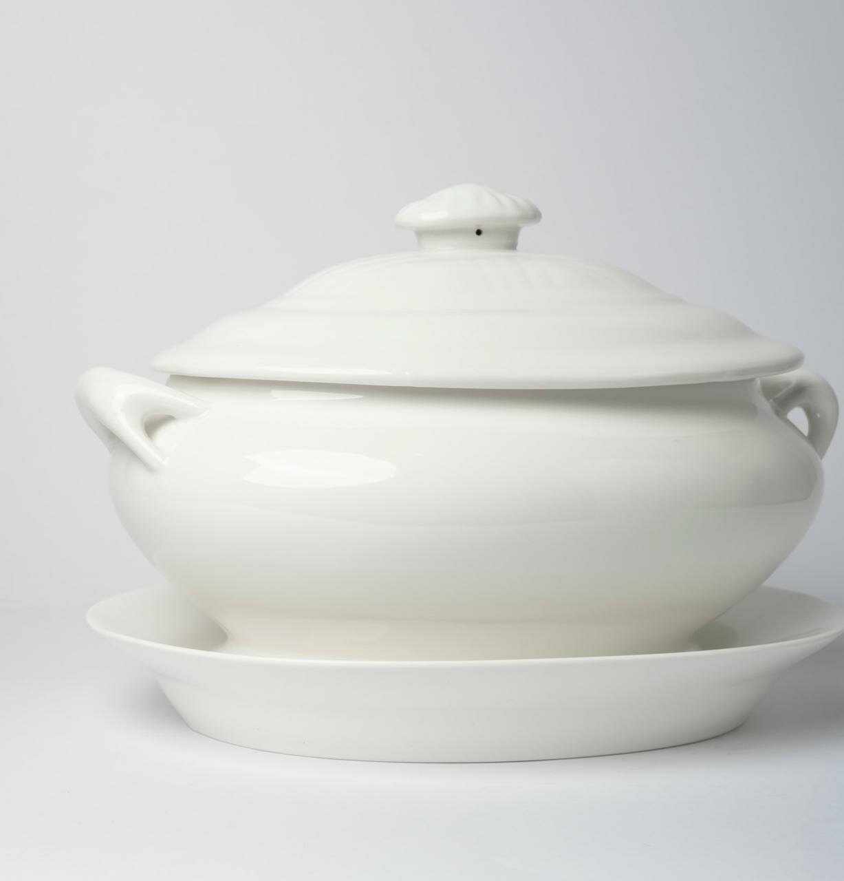 Супница Oval soup bowl White Porcelain 2 л — фото 1
