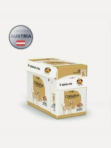 Изображение товара CHIHUAHUA (паштет). Влажный корм для взрослых собак породы Чихуахуа 85гр*12шт