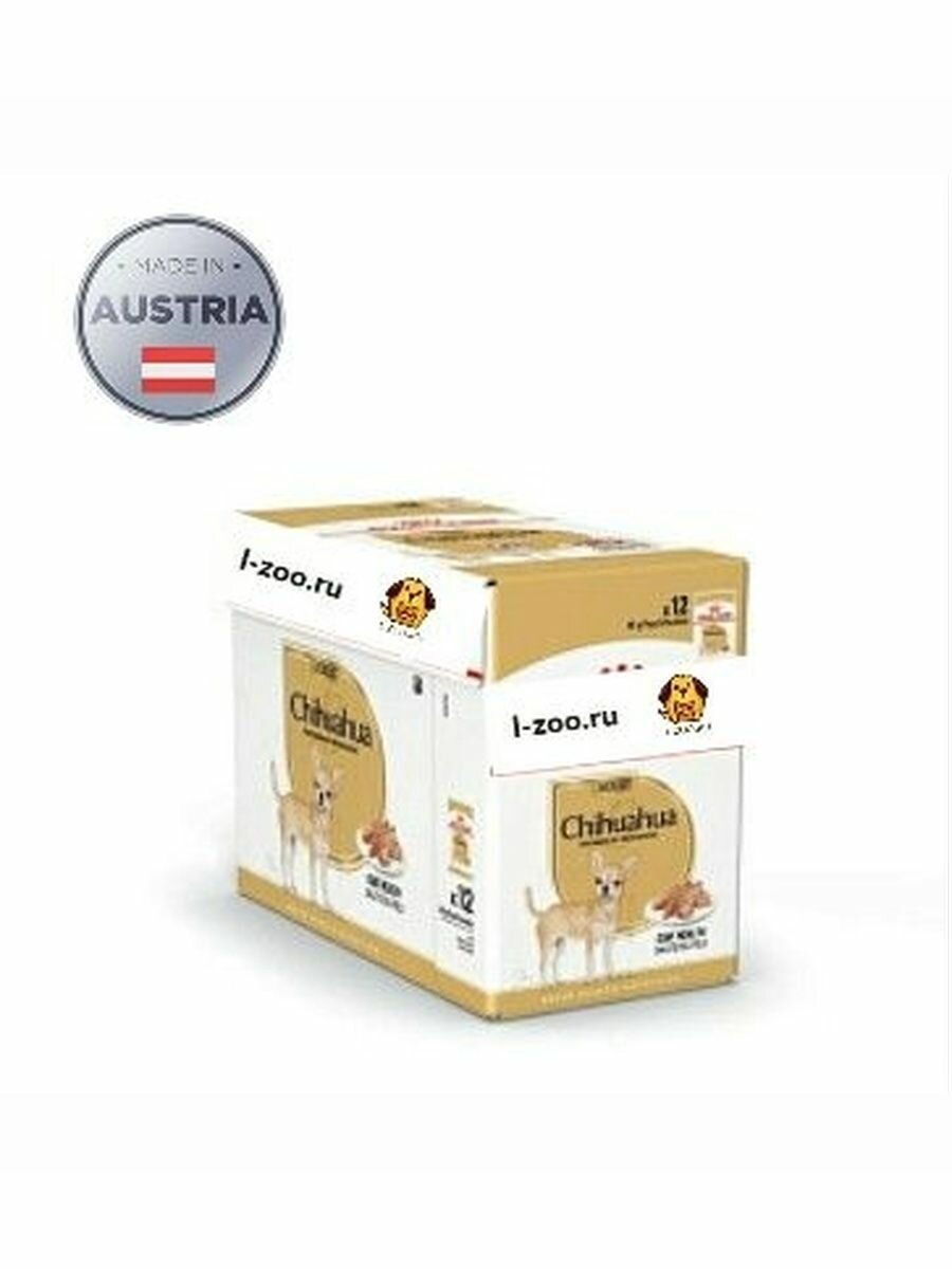 CHIHUAHUA (паштет). Влажный корм для взрослых собак породы Чихуахуа 85гр*12шт