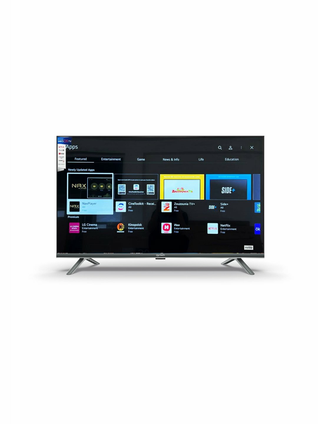 Телевизор LI SMART 4K Smart TV, 50" с голосовым управлением и Wi-Fi