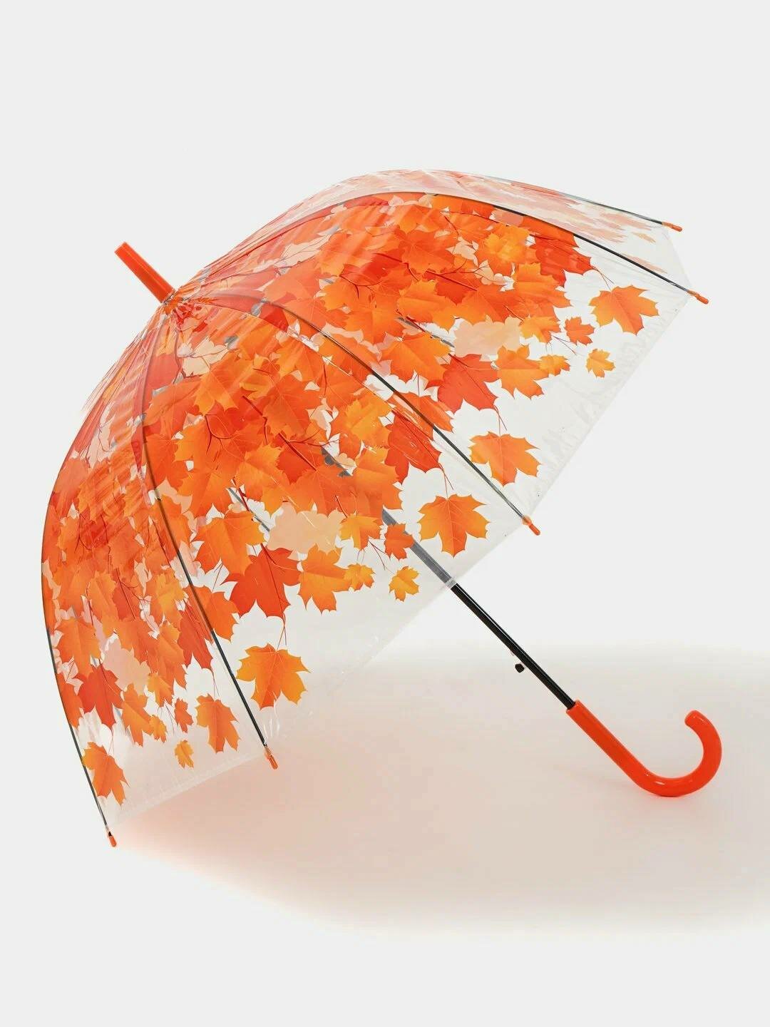 Зонт-трость , оранжевый — фото 1