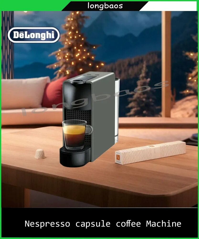 Nespresso Капсульная кофемашина DeLonghi Essenza Mini C30, серый