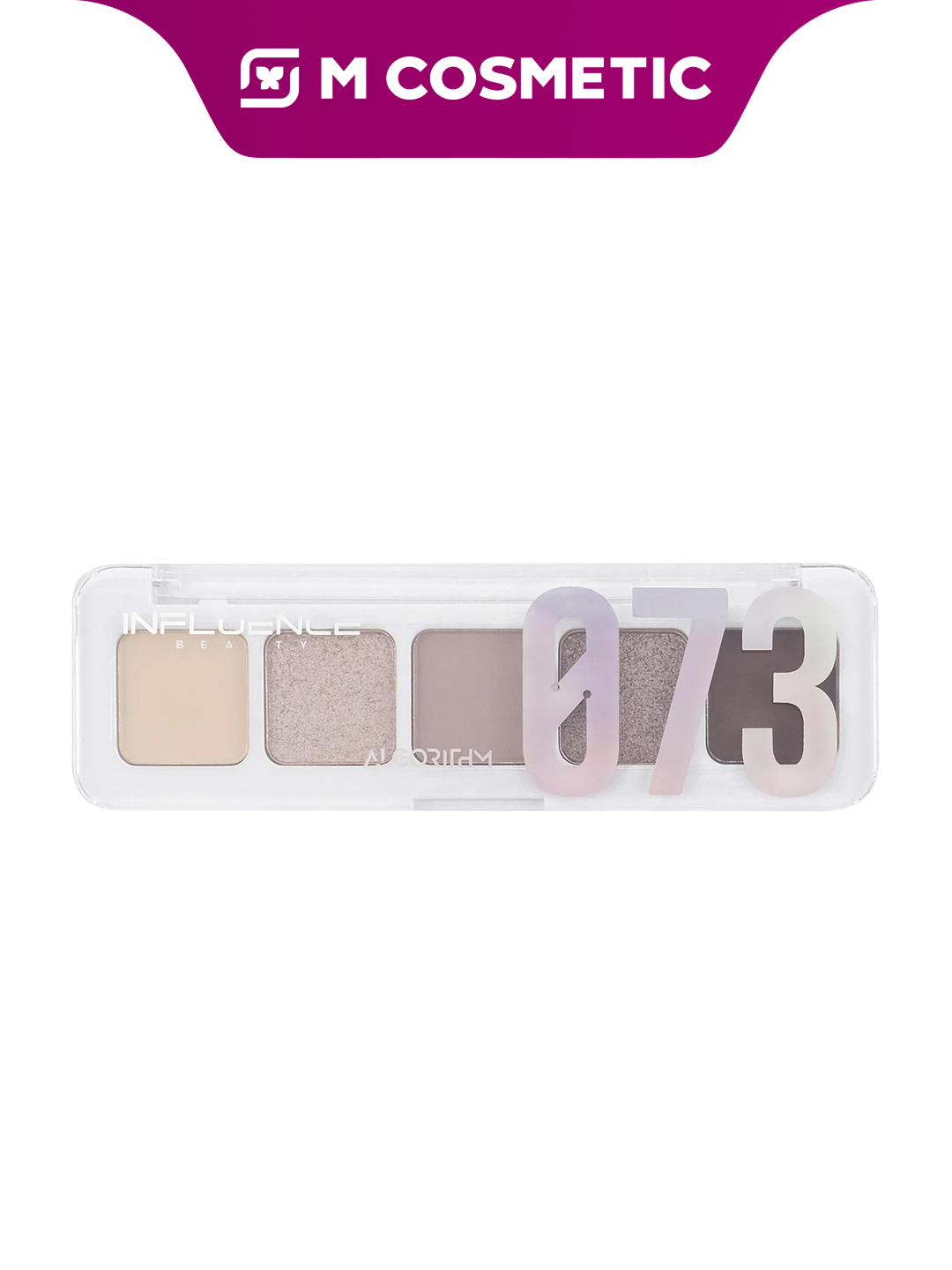 Палетка теней Influence Beauty "Mini", нюдовый и яркий макияж, 5 оттенков, 5 г