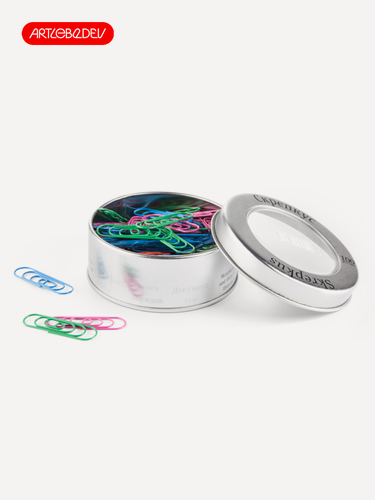 Изображение товара Набор скрепок «Скрепкус» Студия Артемия Лебедева, разноцветные