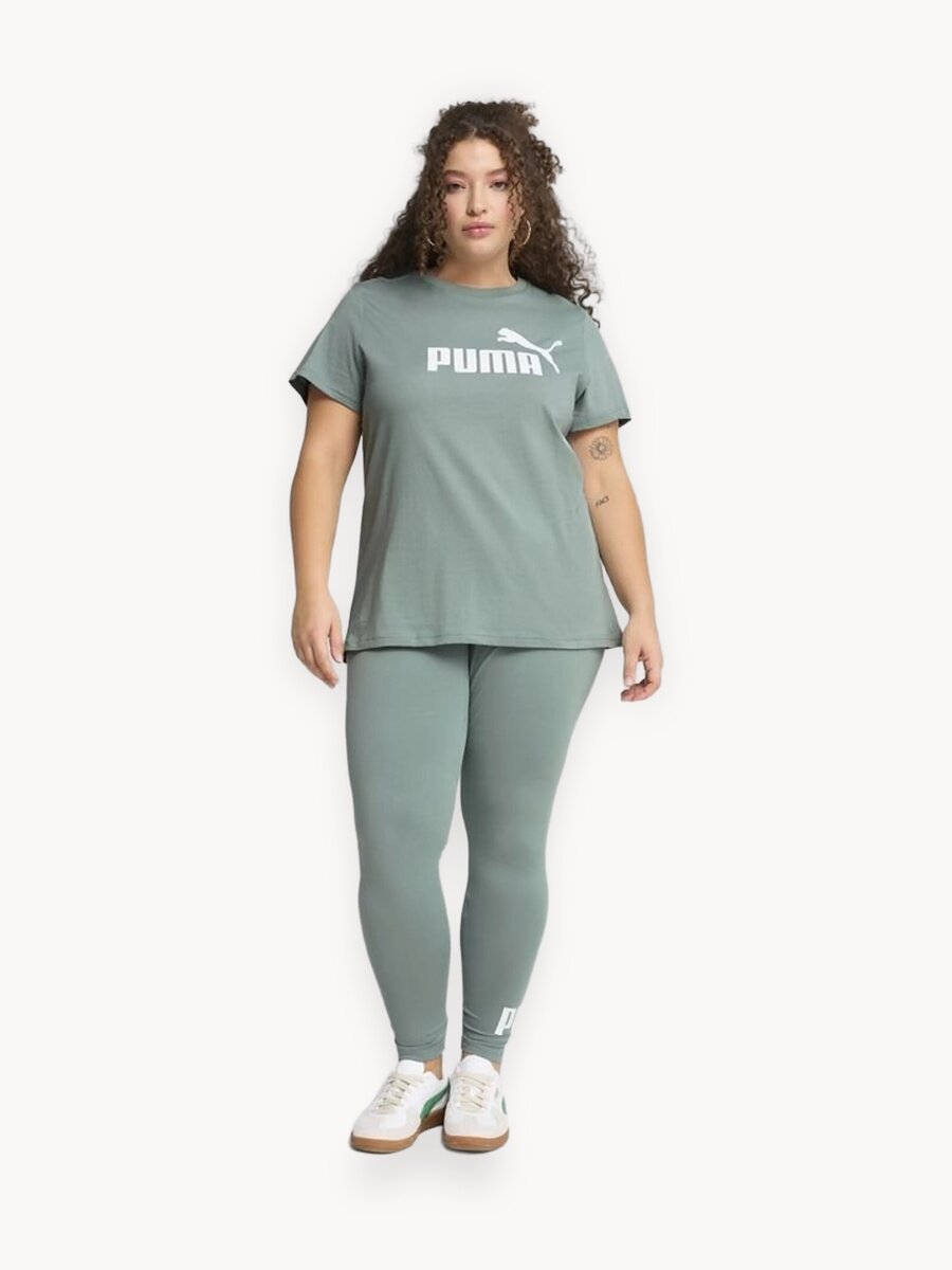 Футболка PUMA ESS No. 1 Logo, размер S, зеленый