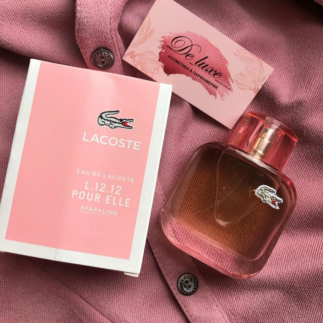 Туалетная вода для женщин, женские духи Лакосте Eau de Lacoste L.12.12 Pour Elle Sparkling Lacoste Fragrances, 100 мл