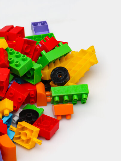 Лего конструктор, пластиковый,46 штук — фото 1