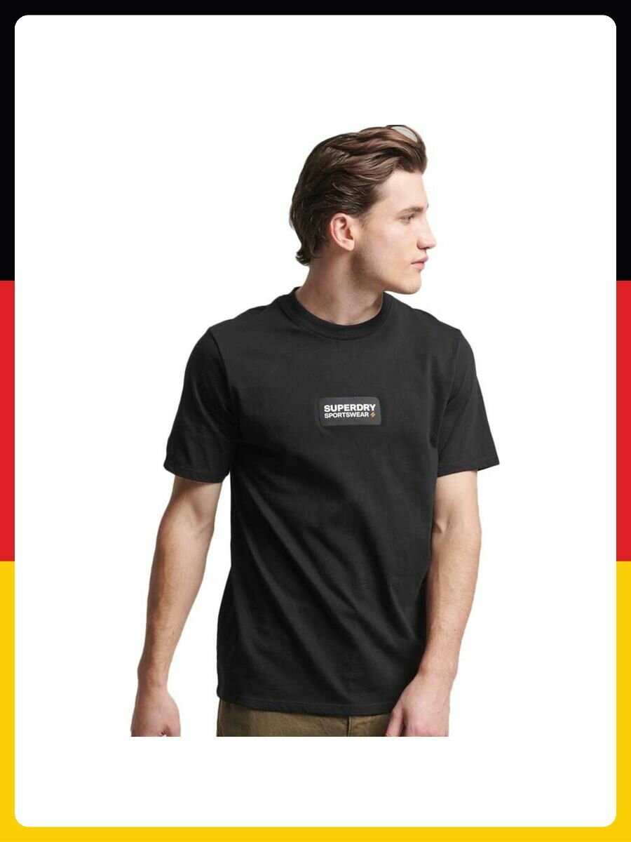 Футболка спортивная Superdry, размер .M, черный