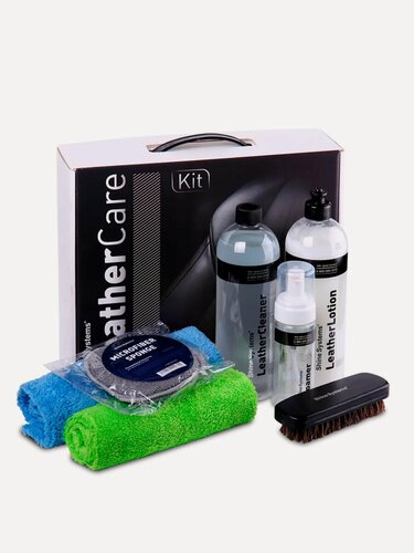 Изображение товара Набор для ухода за кожей Shine Systems "LeatherCare Kit", профессиональный, восстановление, чистка, защита